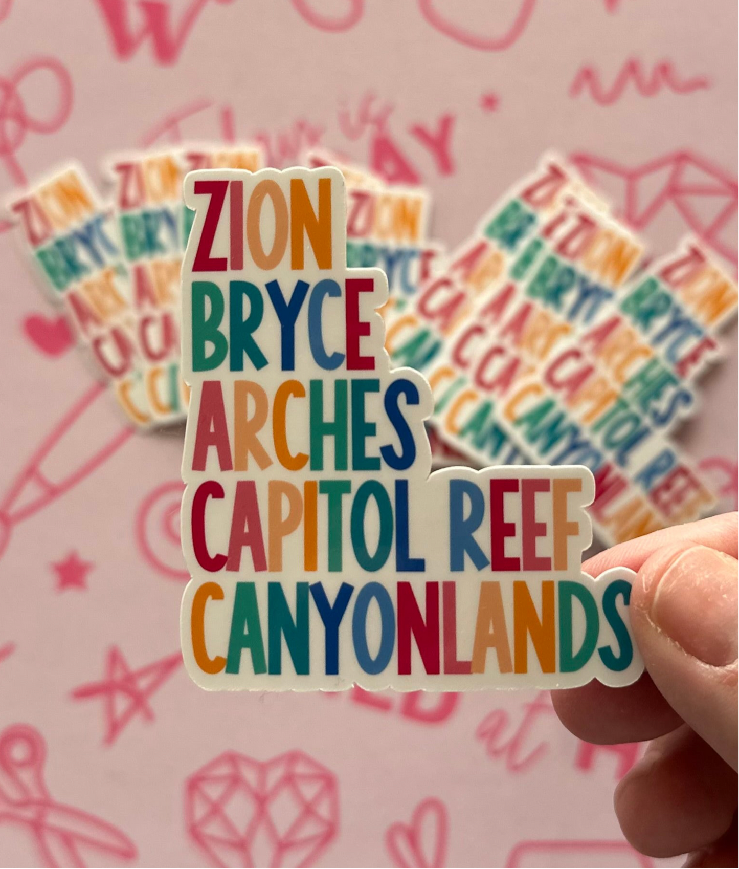 Utah National Parks Sticker