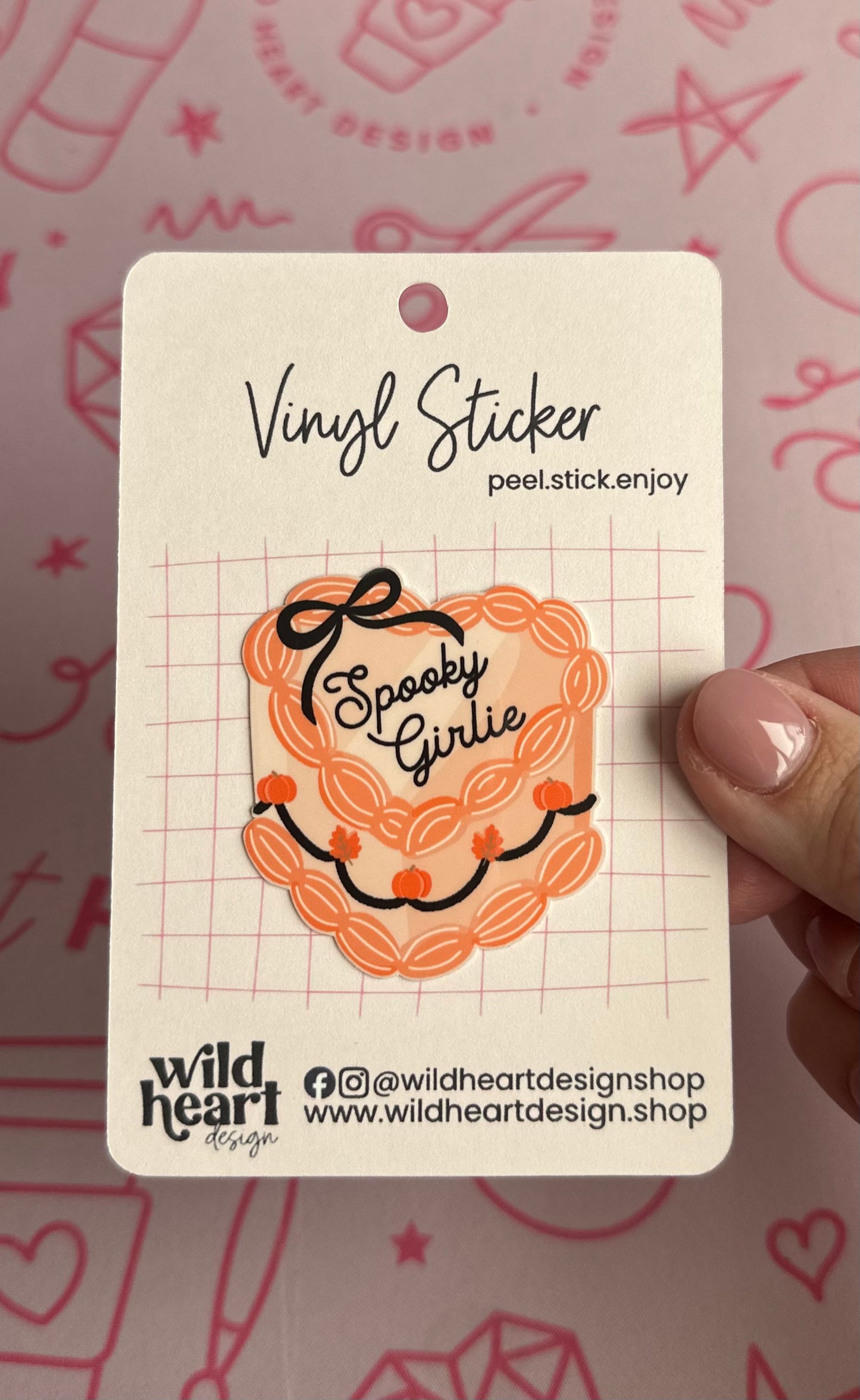 Spooky Girlie Cake Sticker