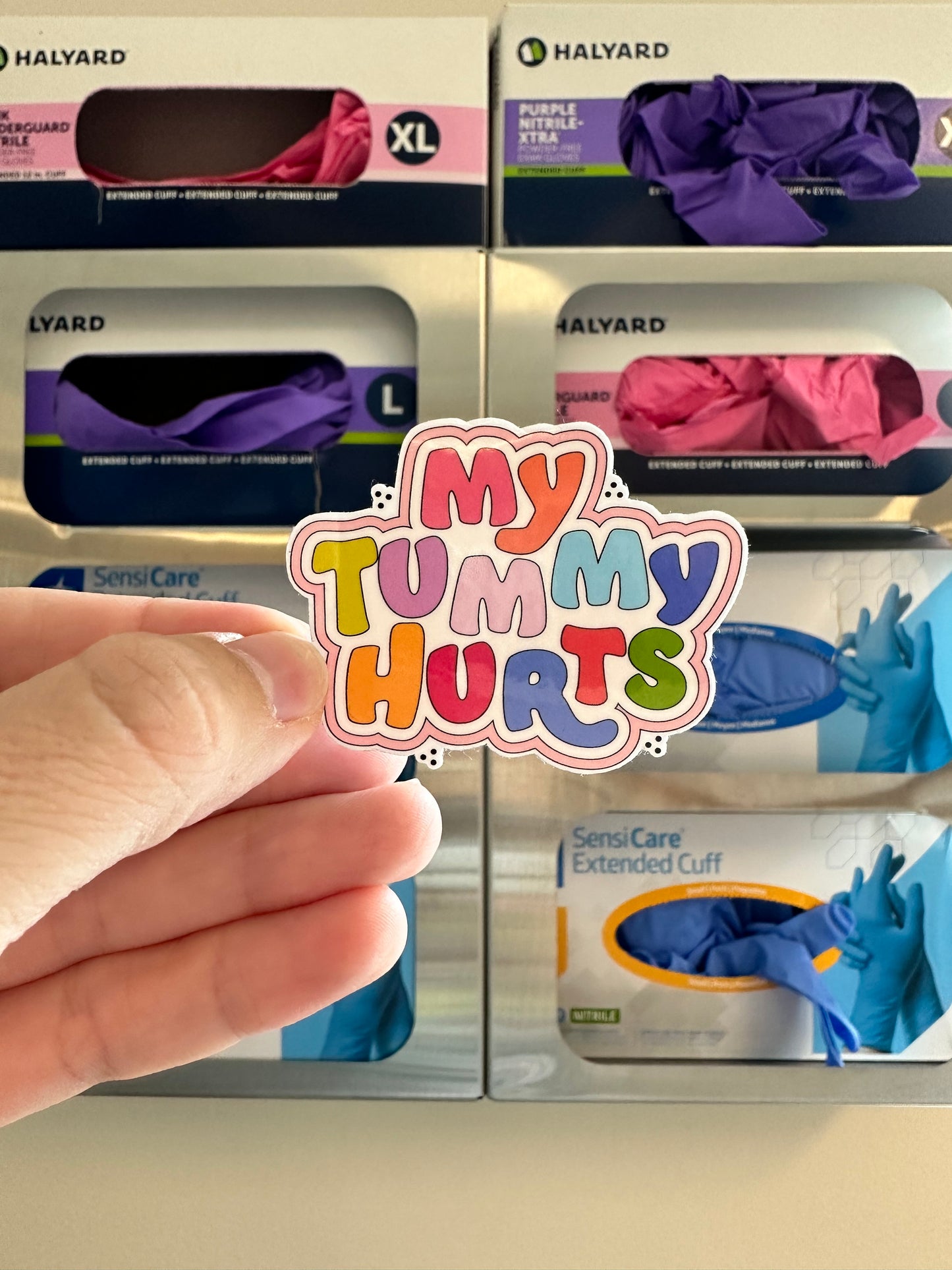 My Tummy Hurts Waterproof Sticker
