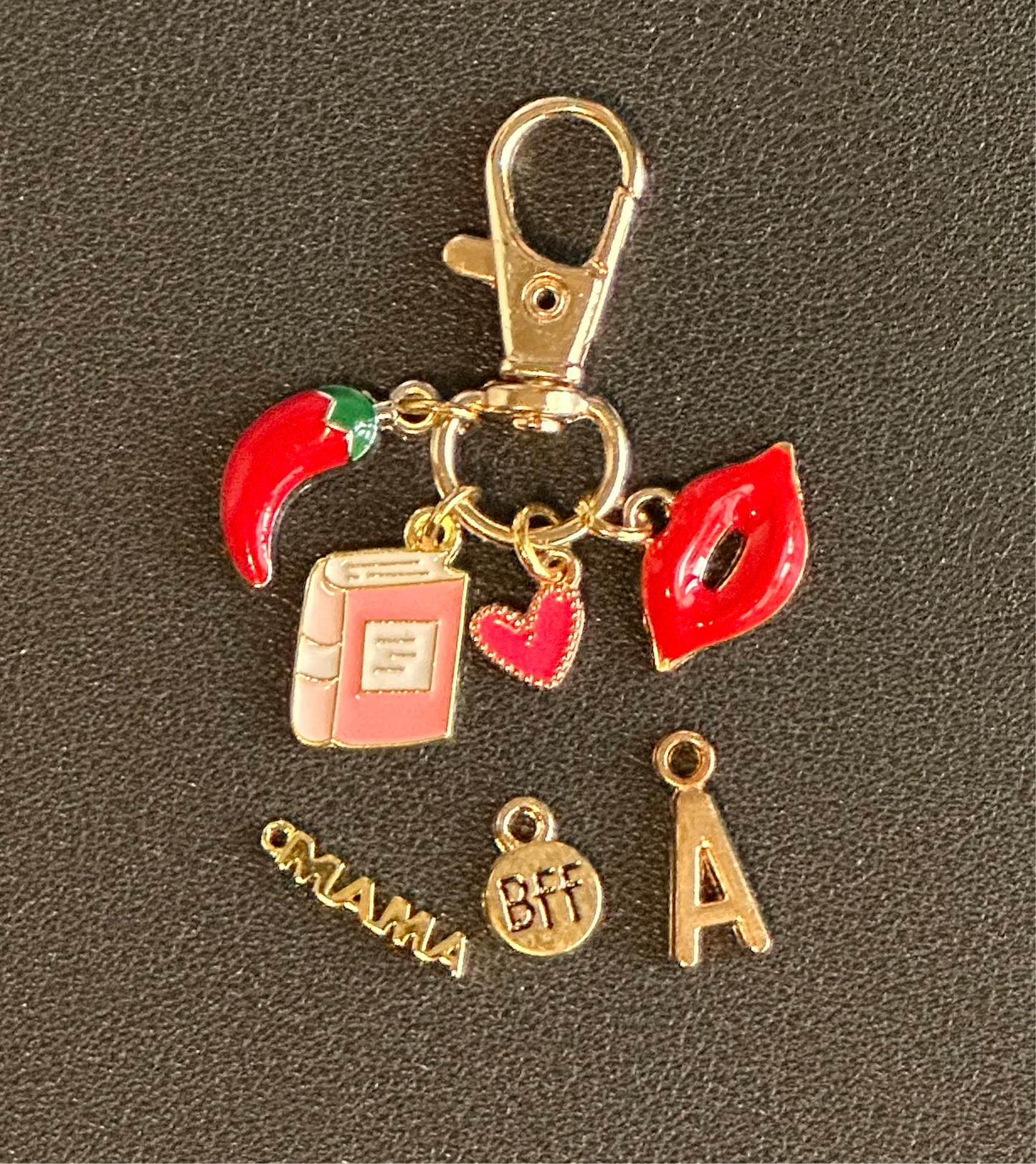Spicy Book Bag Key Charm Set - Customizable!