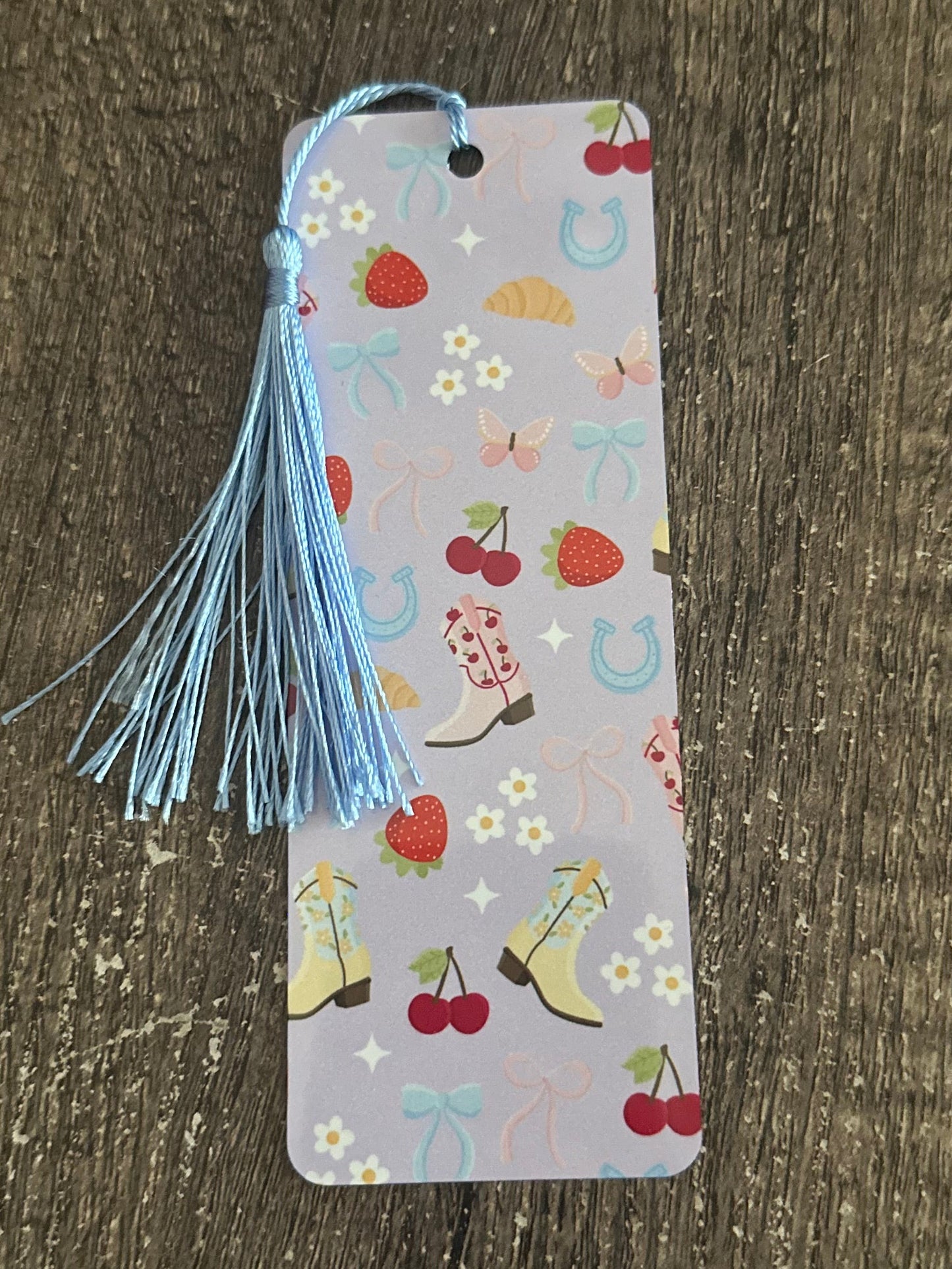 Summer Cowgirl Metal Bookmark