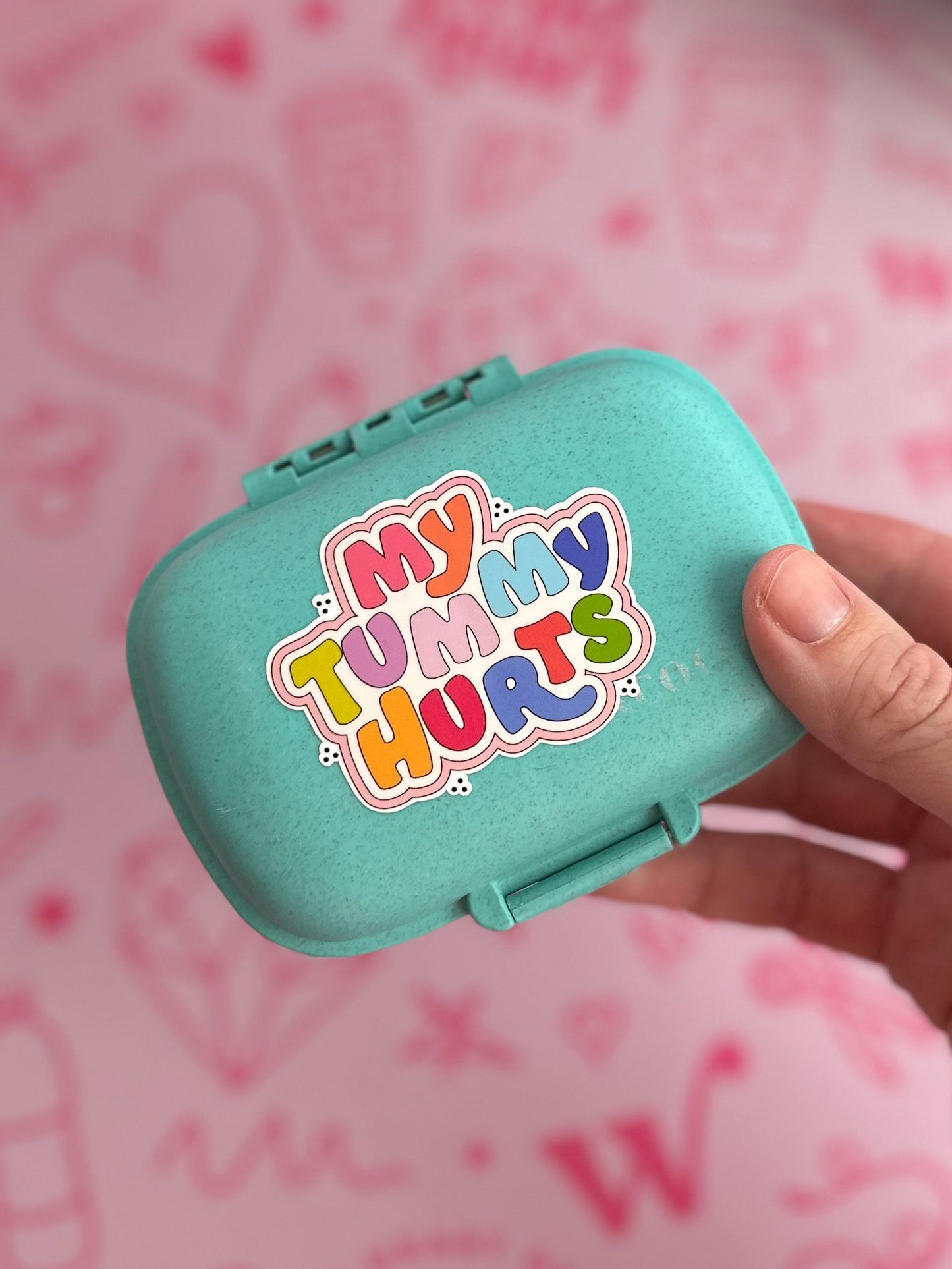 My Tummy Hurts Waterproof Sticker