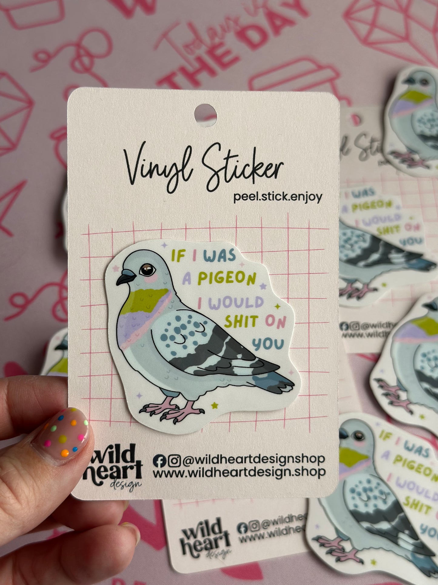 If I was a pigeon I’d sh*t on you sticker