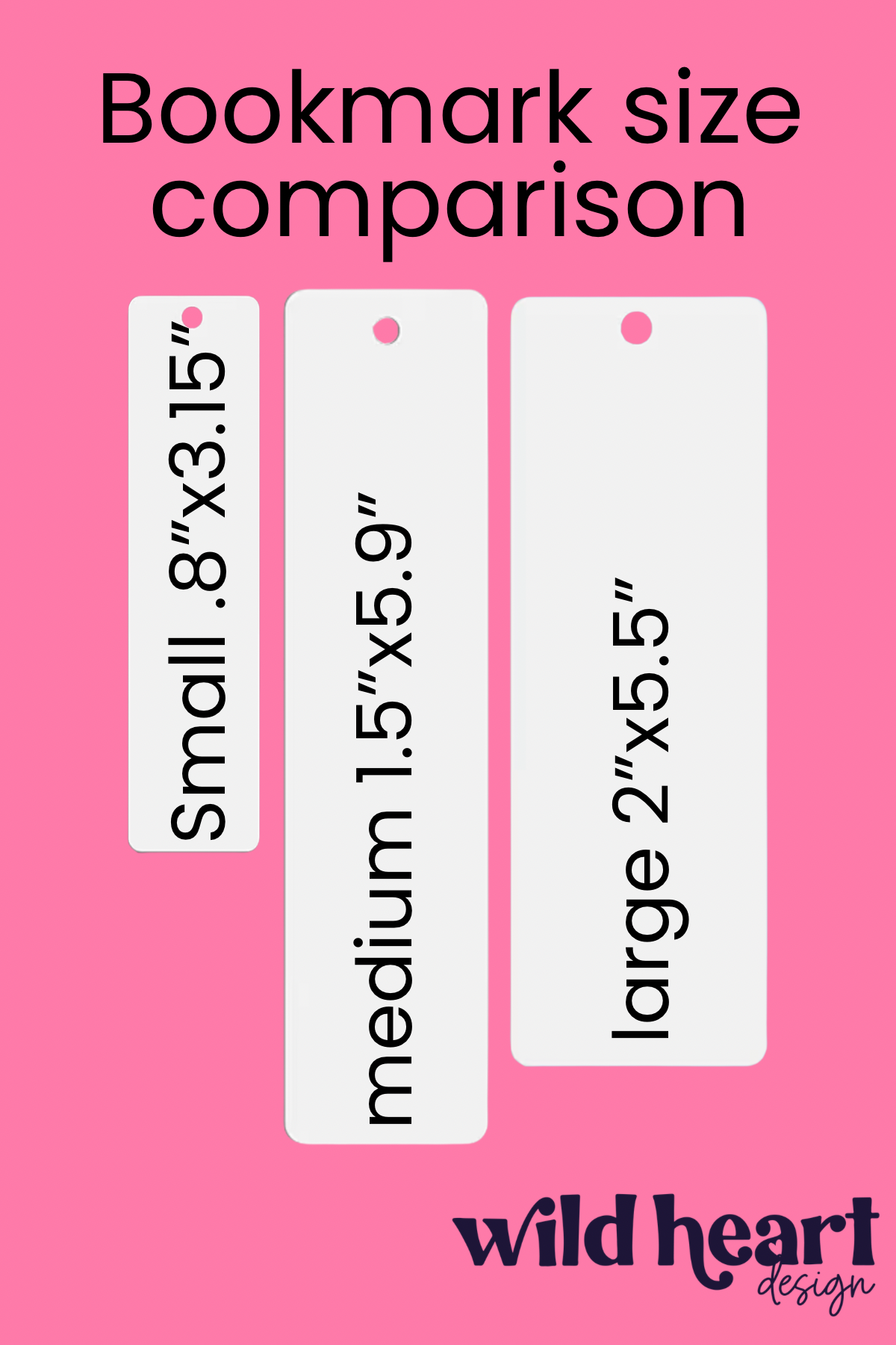 Pink Stripe Valentine Bookmark