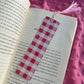 Red Gingham Valentine Bookmark
