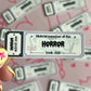 Horror Book Club Ticket Sticker
