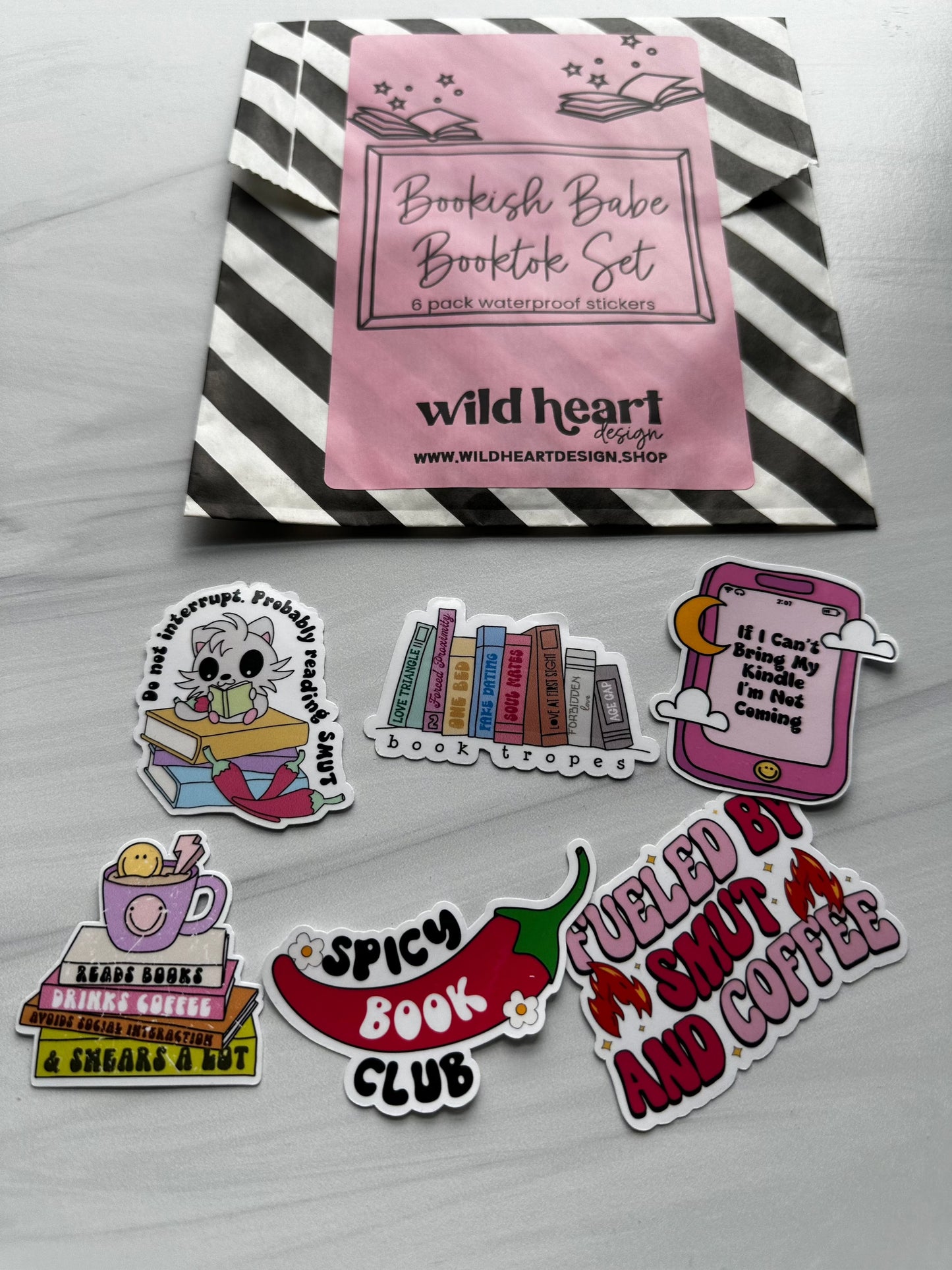 Bookish Babe BookTok Sticker Pack