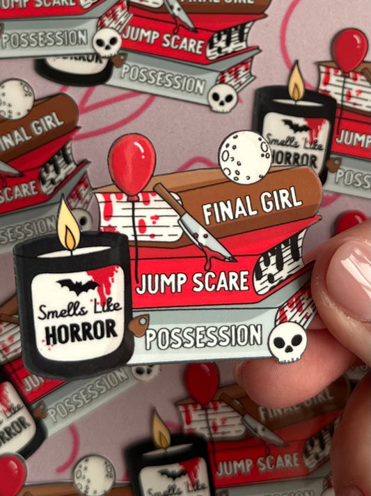 Smells Like Horror Bookish Sticker