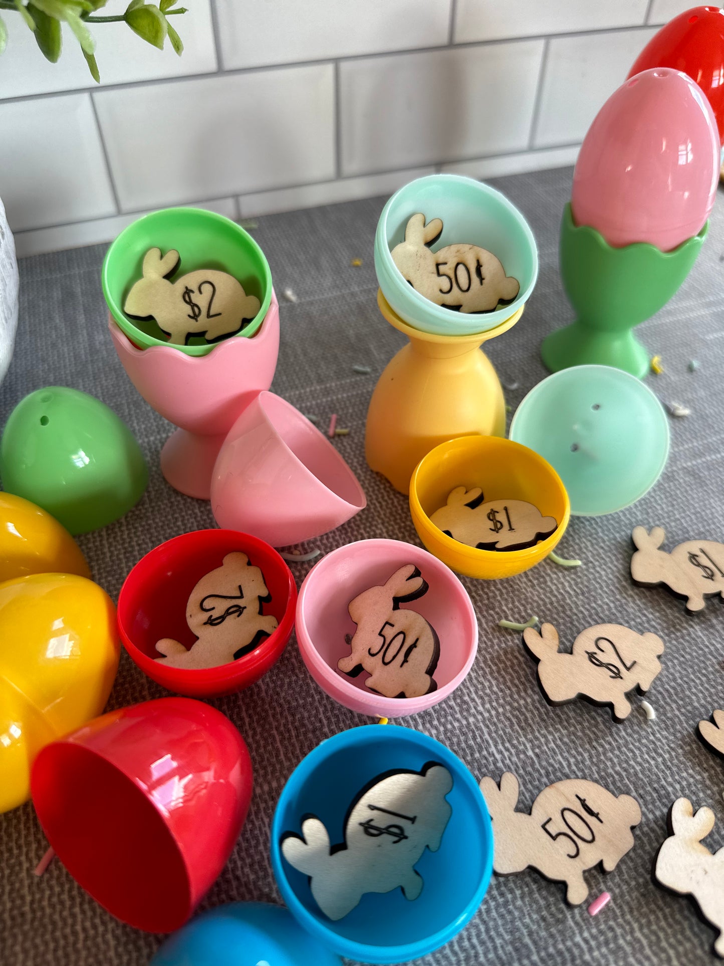 Easter Egg Tokens |Set of 12| Money Coins