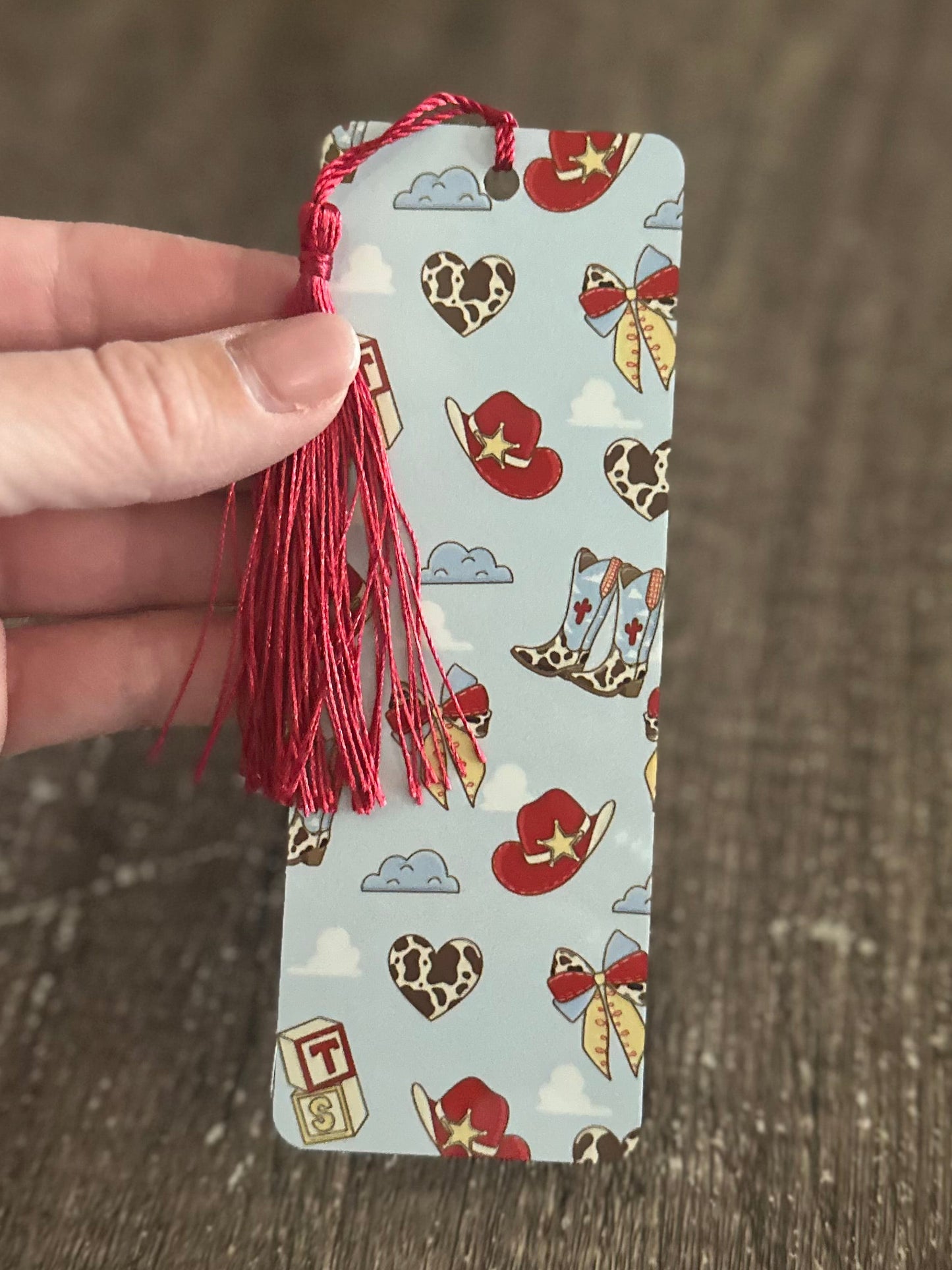 Cowboy Andy Metal Bookmark