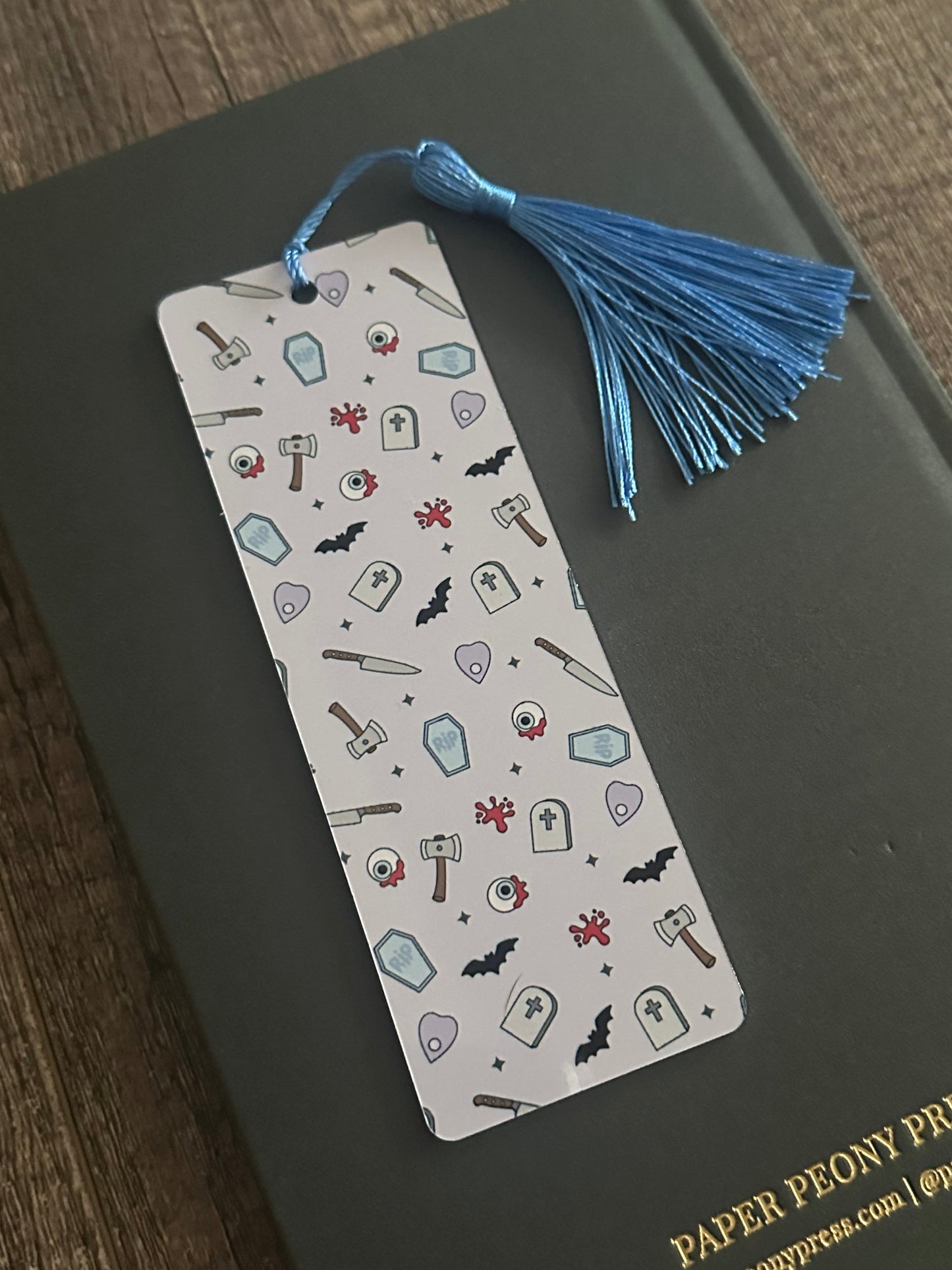 Girly Halloween Icon Metal Bookmark