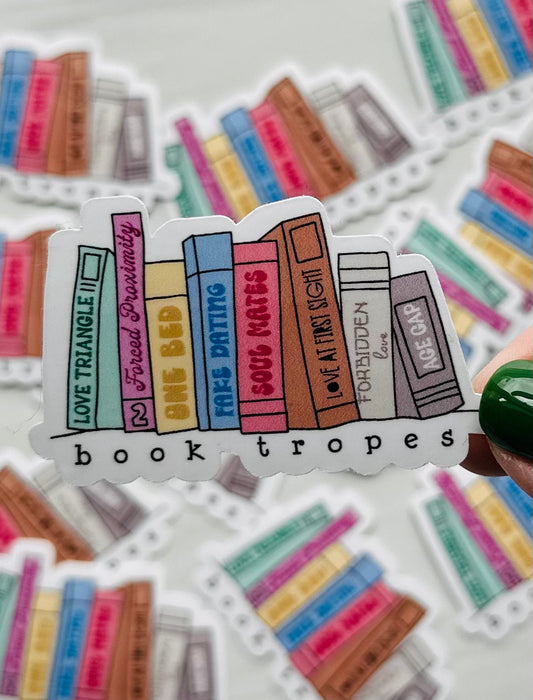 Booktropes Book Stack Sticker