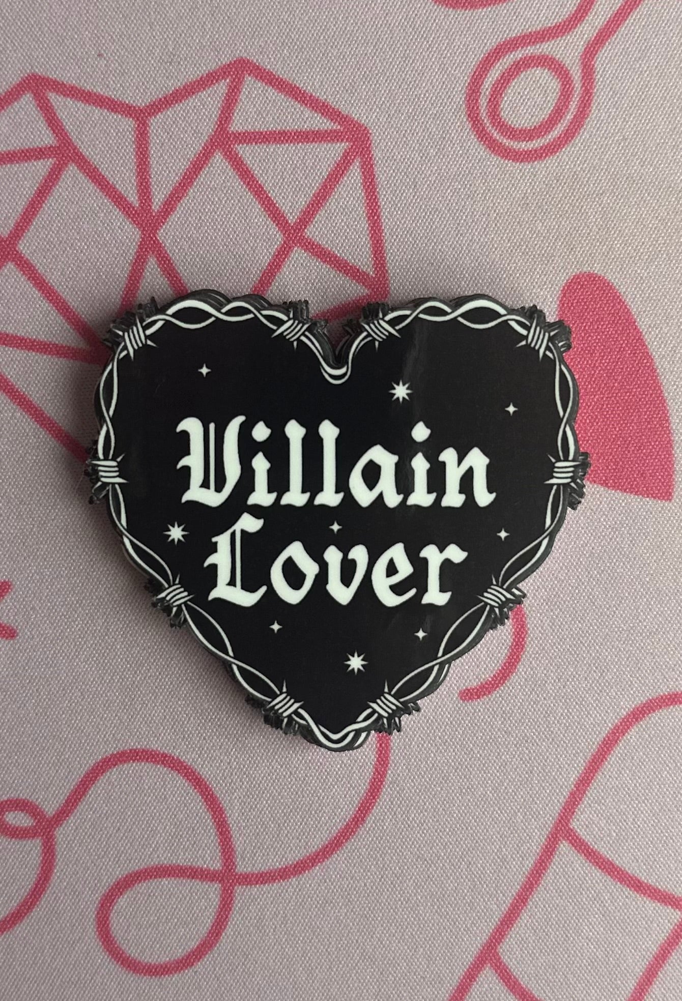 Villain Lover Black Heart Sticker