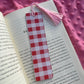 Red Gingham Valentine Bookmark
