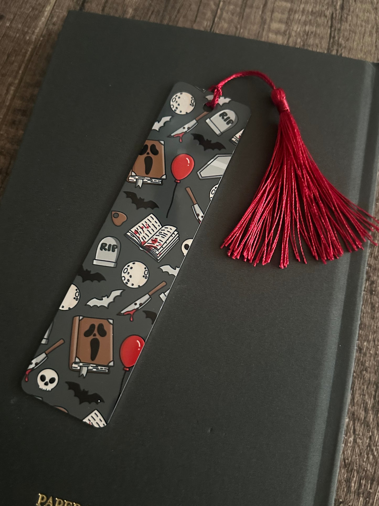 Horror Icon Metal Bookmark