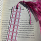 Pink Checkered Valentine Bookmark