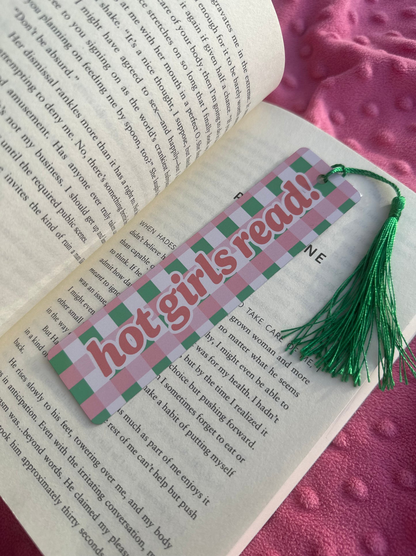 Hot Girls Read Metal Bookmark