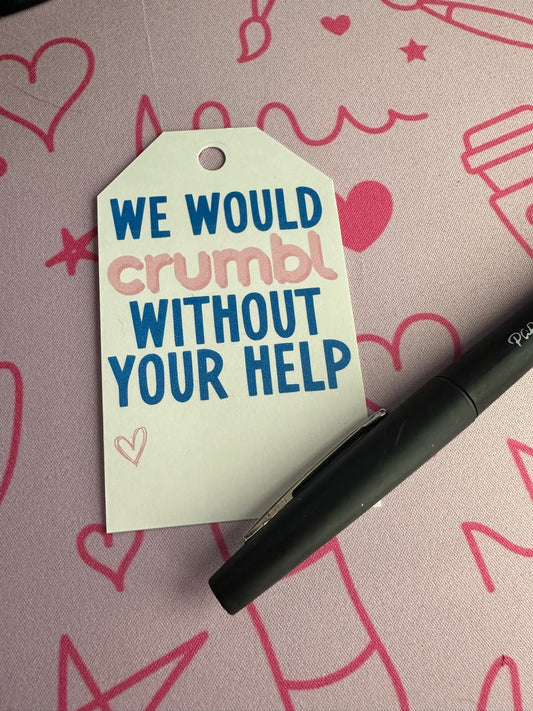 FREE Crumbl Thank You Tag Download