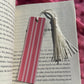 Pink Stripe Valentine Bookmark