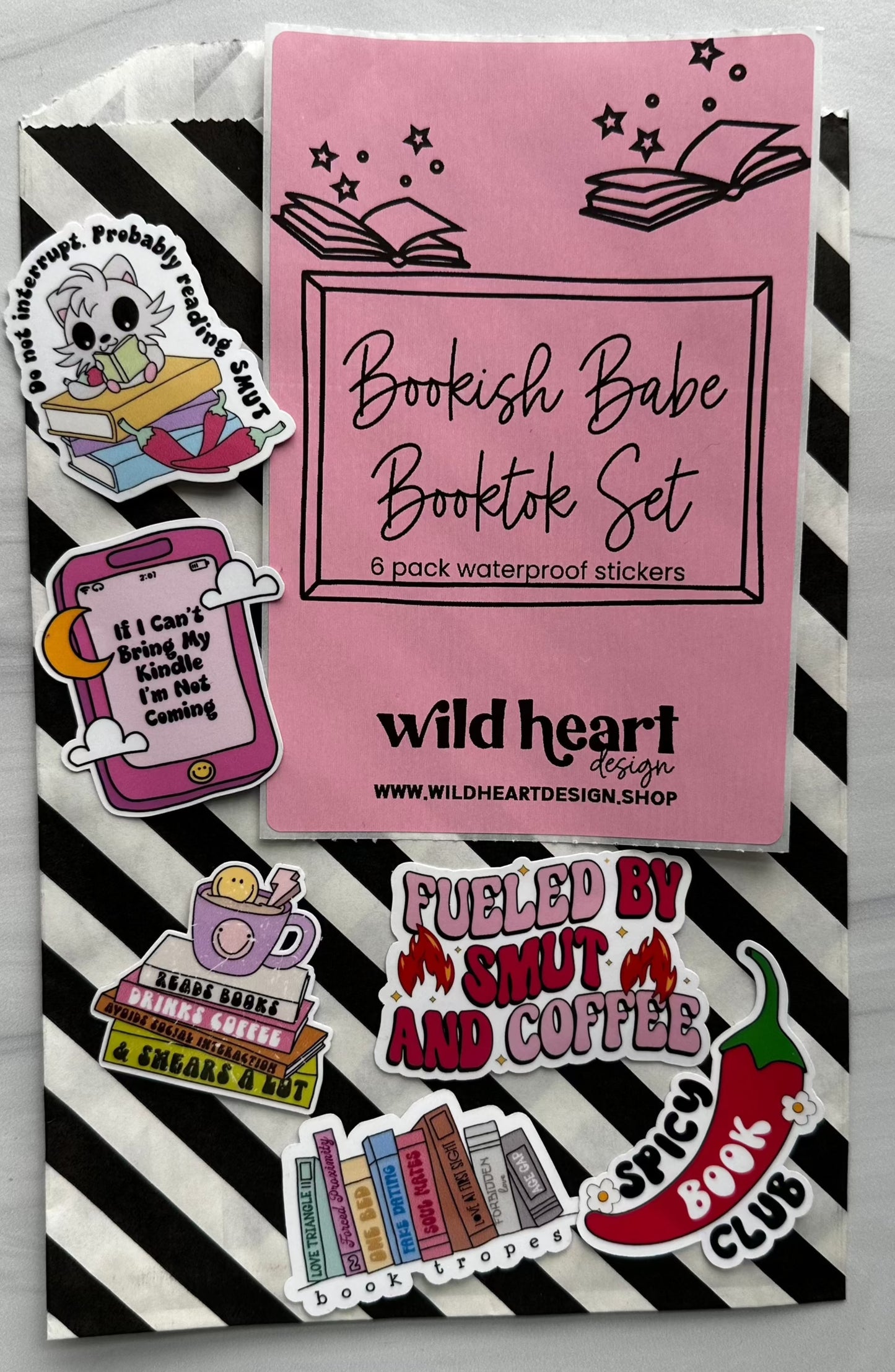 Bookish Babe BookTok Sticker Pack