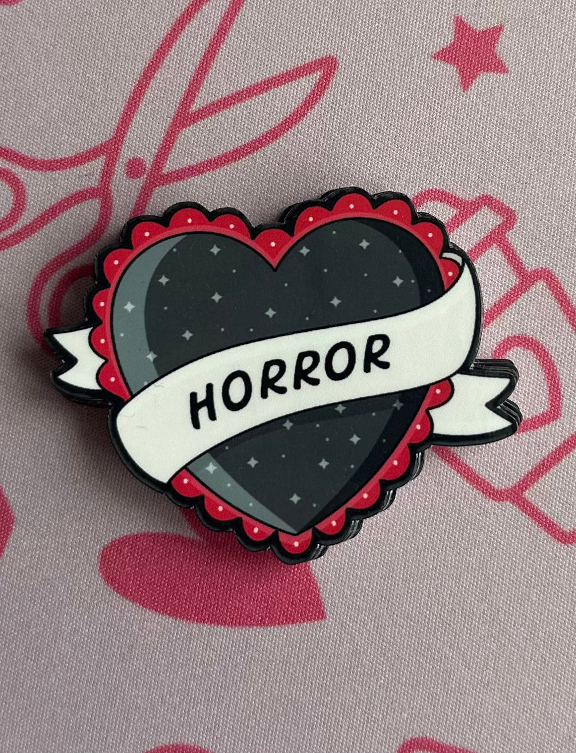 Horror Lover Heart Sticker