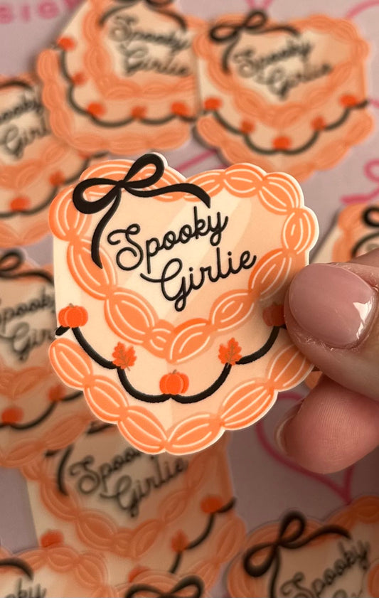 Spooky Girlie Cake Sticker