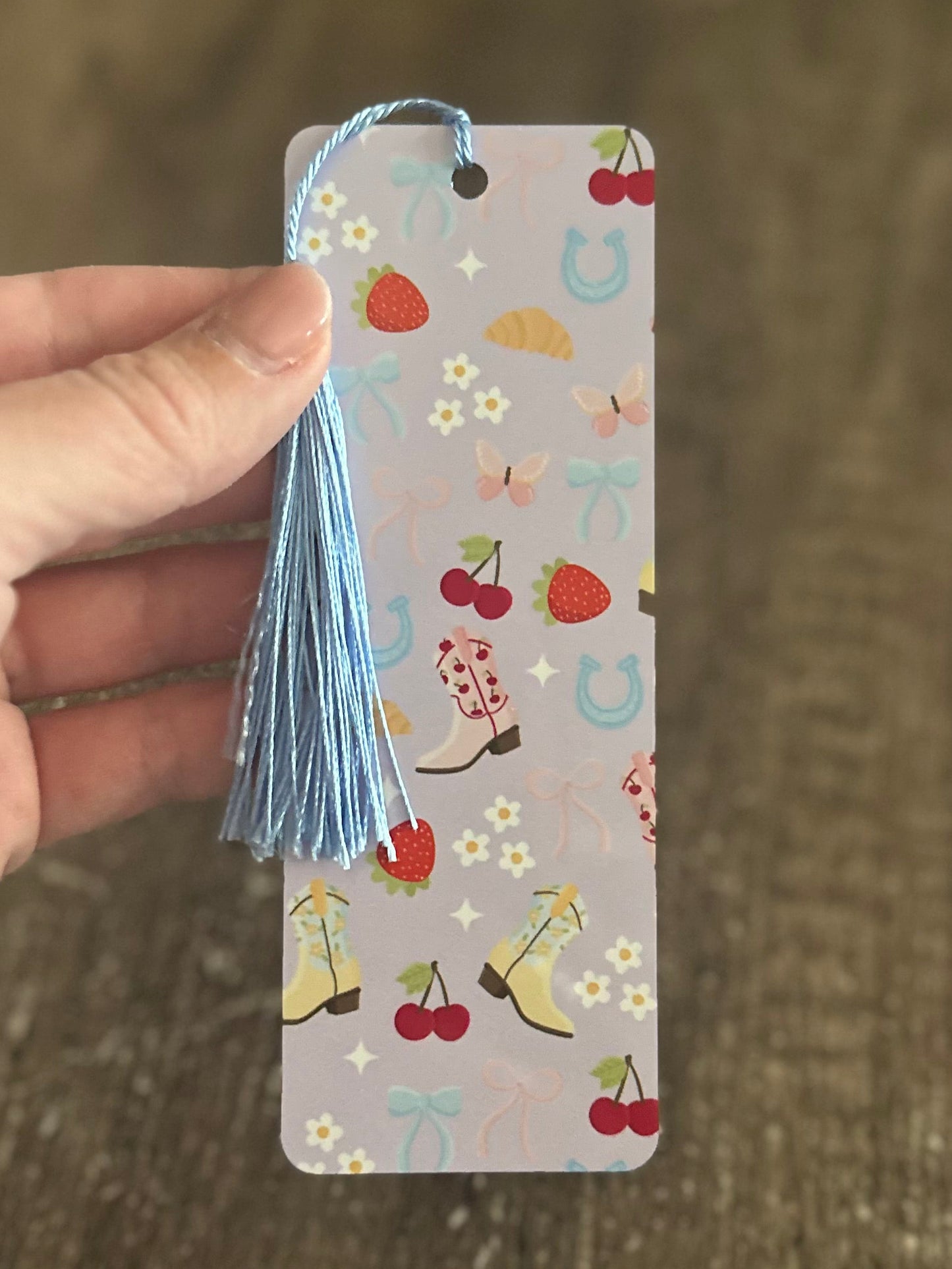Summer Cowgirl Metal Bookmark