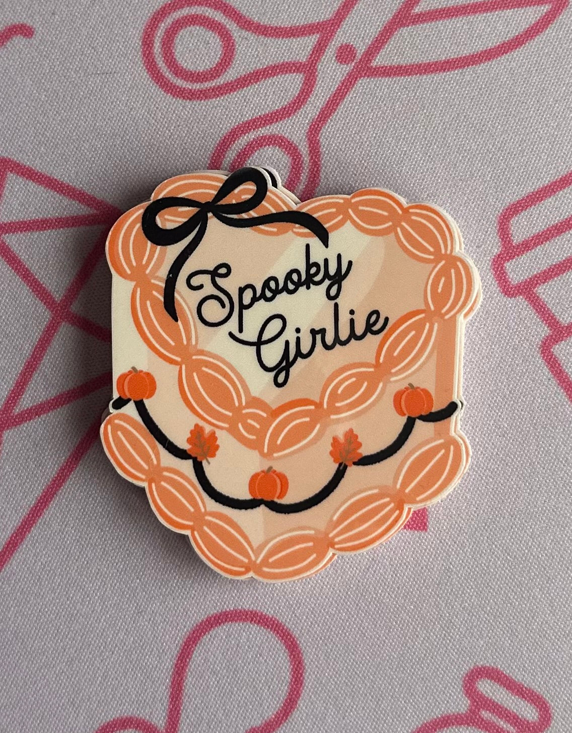 Spooky Girlie Cake Sticker