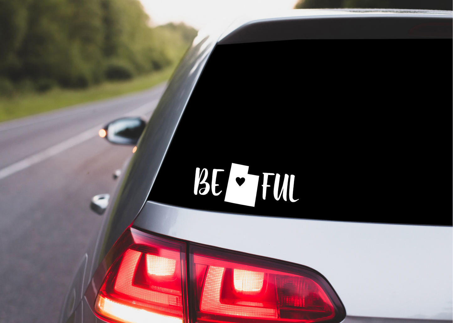 BeUTAHful Heart Vinyl Decal 4"