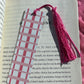 Pink Checkered Valentine Bookmark