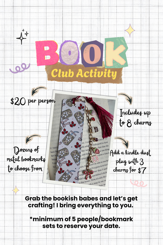 Host your own bookmark charm event! *Booking Deposit Only*