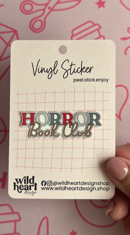 Horror Book Club Sticker