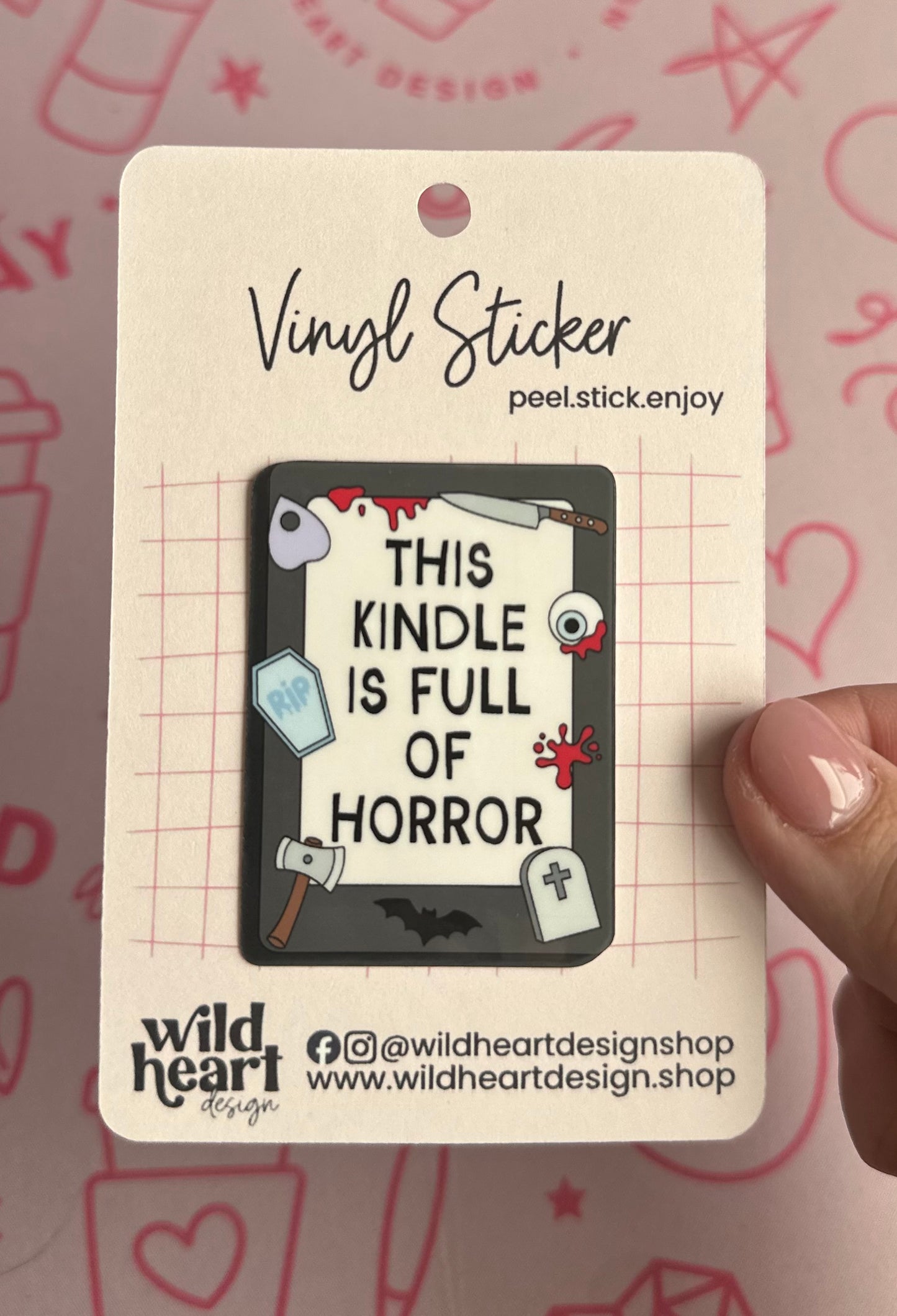 This Kindle is full of Horror sticker
