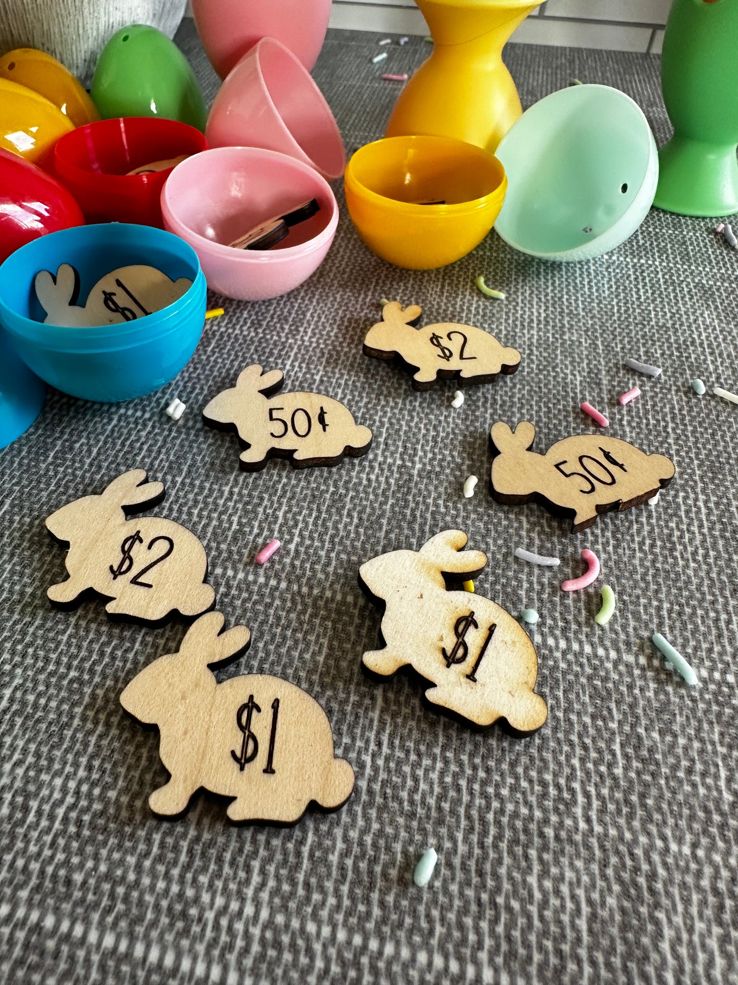 Easter Egg Tokens |Set of 12| Money Coins