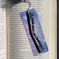 I Read Past My Bed Time Large Bookmark Purple