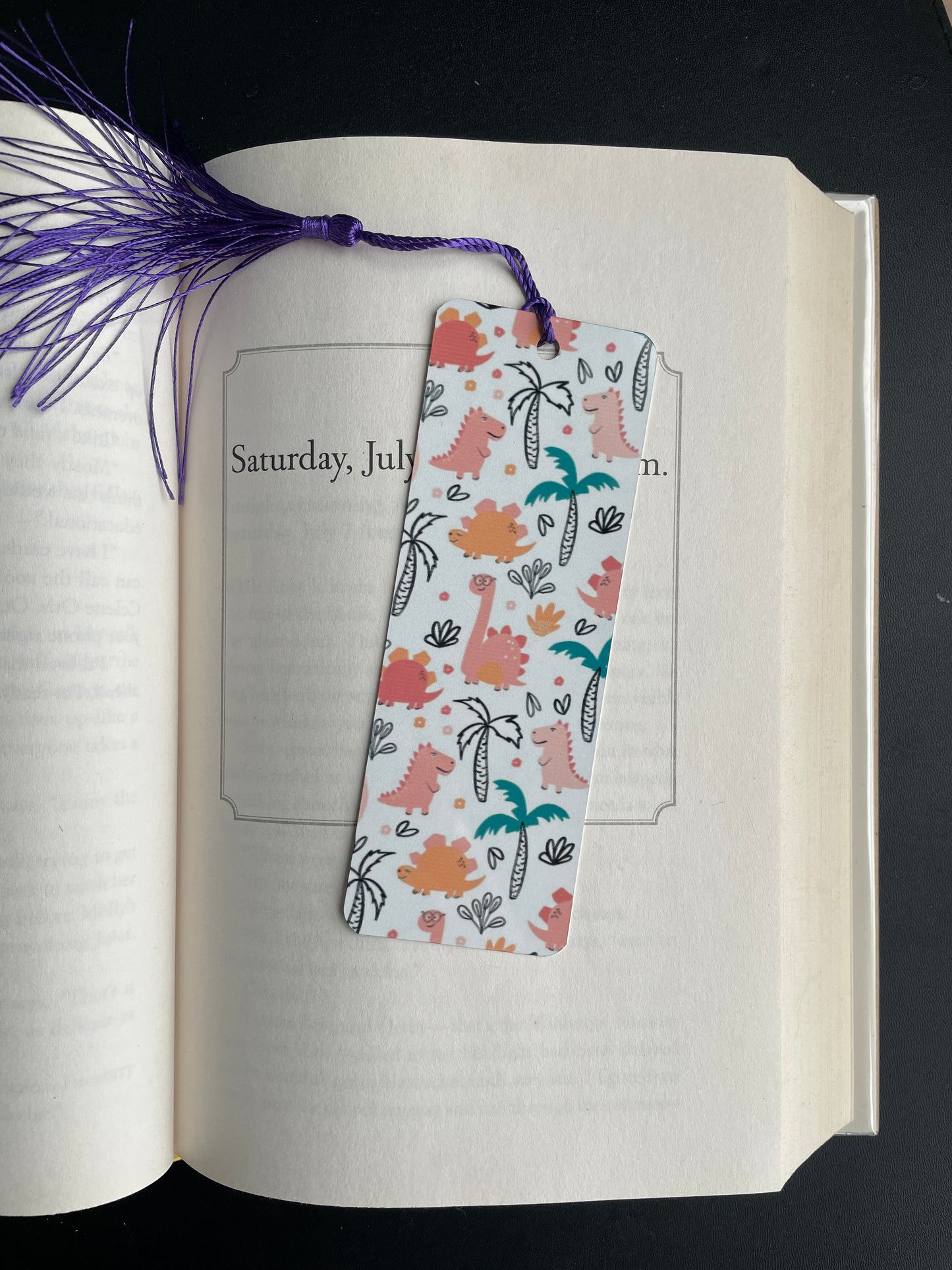 Pink Dinos Large Bookmark