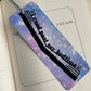 I Read Past My Bed Time Large Bookmark Purple