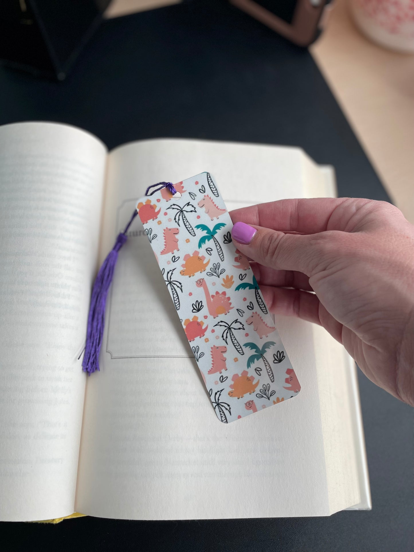 Pink Dinos Large Bookmark