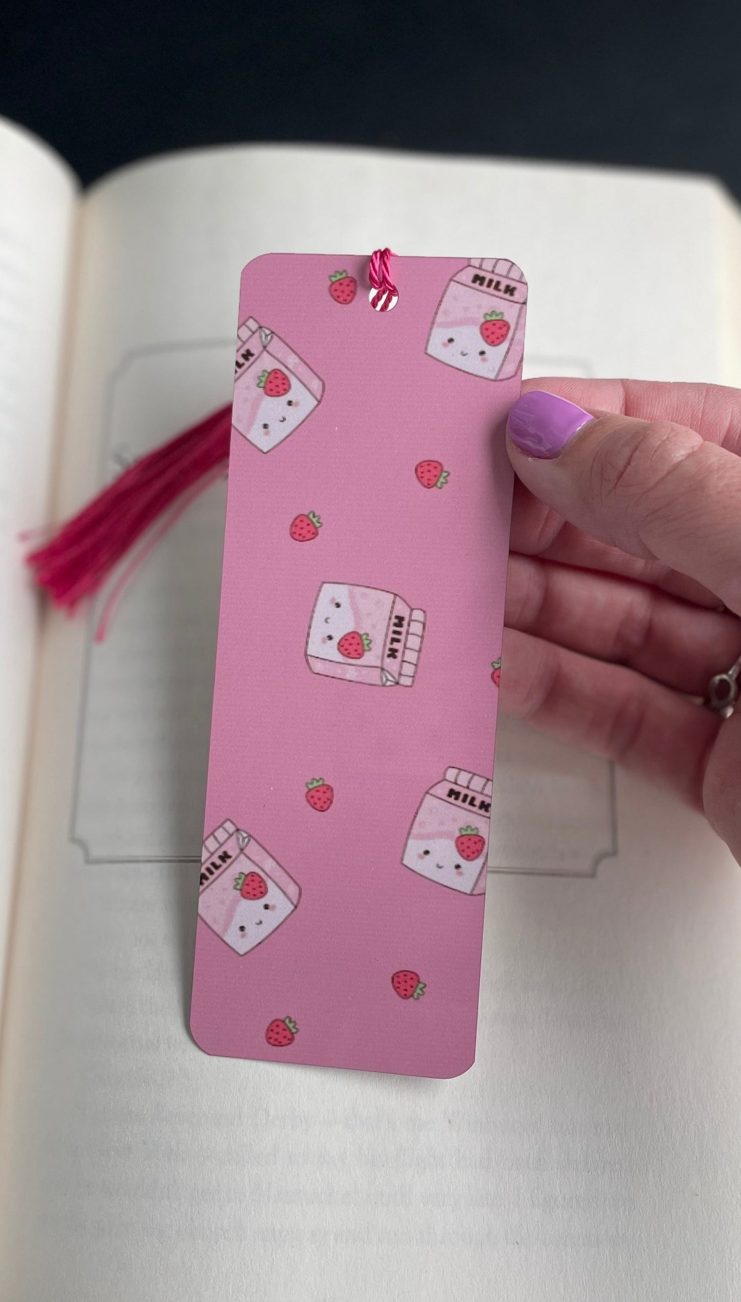 Strawberry Milk Large Bookmark