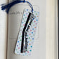 I Read Past My Bedtime Large Bookmark with Geometric Print