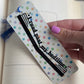 I Read Past My Bedtime Large Bookmark with Geometric Print