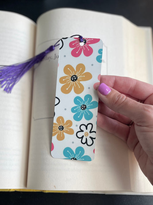 Abstract Bright Floral Large Bookmark