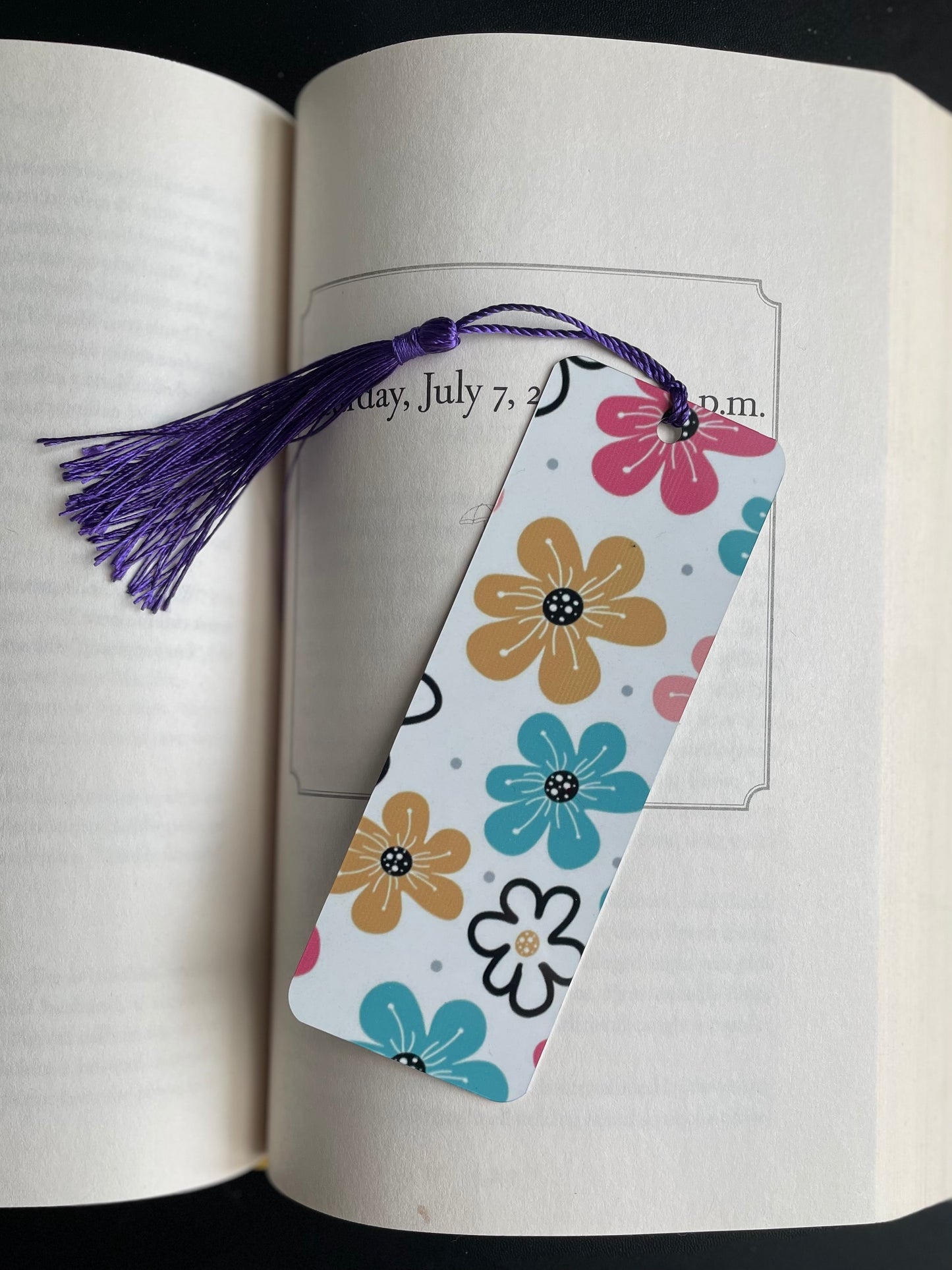 Abstract Bright Floral Large Bookmark