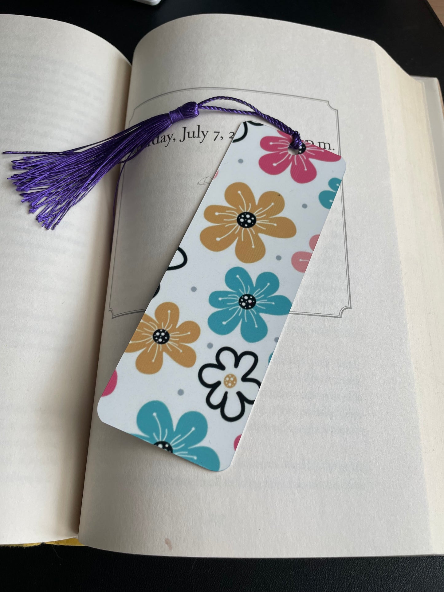 Abstract Bright Floral Large Bookmark