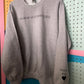 Grey "I Wear My Heart On My Sleeve" PERSONALIZED sweatshirt