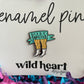 Fuzzy Leg Club enamel pin