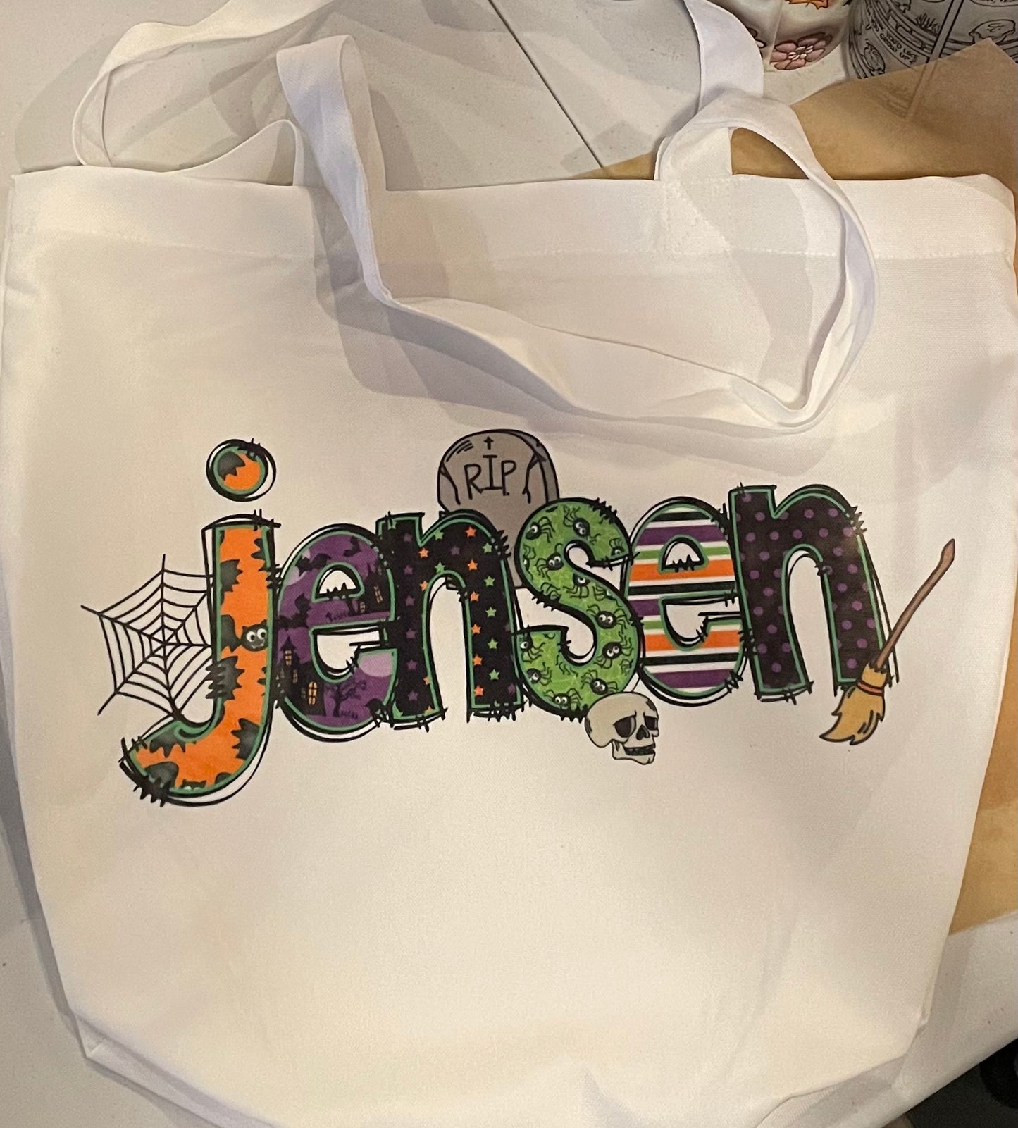 Personalized Trick or Treat Halloween Bag