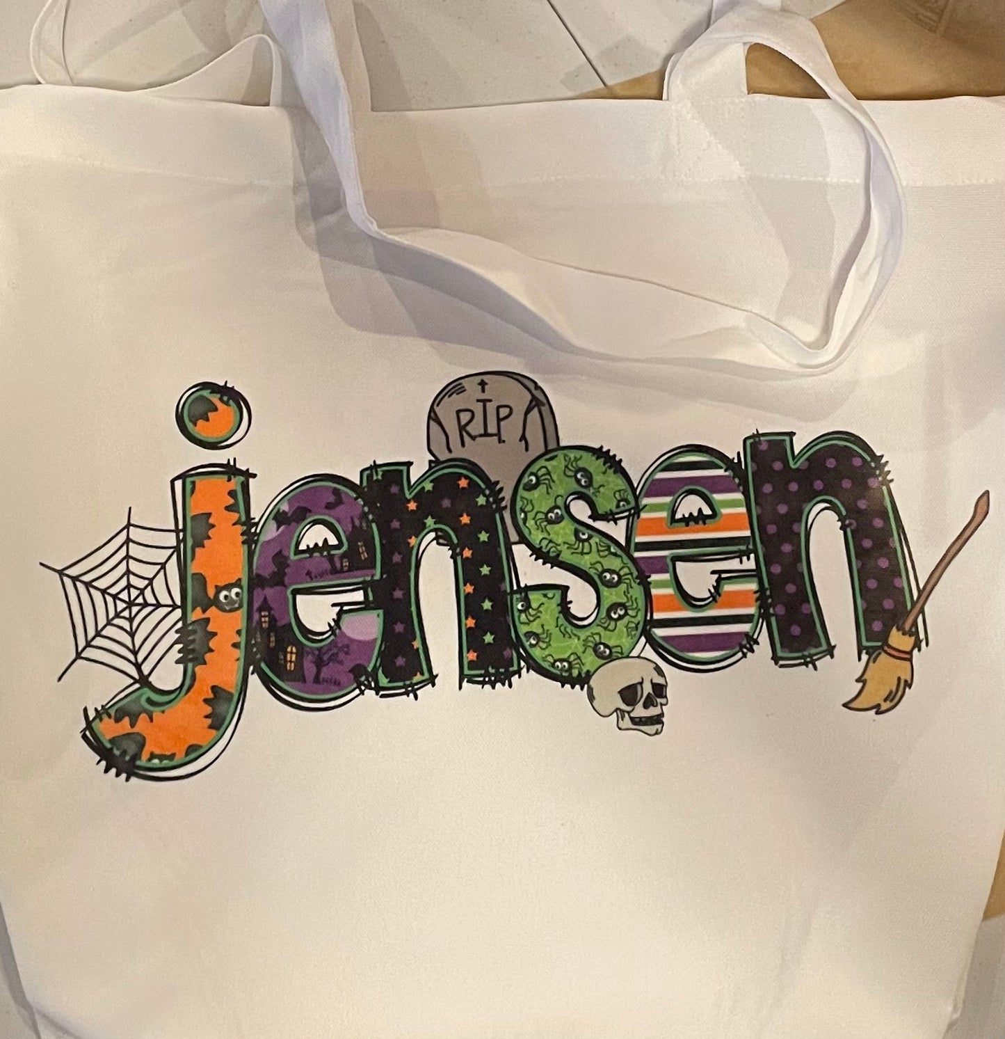 Personalized Trick or Treat Halloween Bag