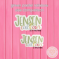 Personalized Two Line Name Sticker