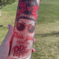 25oz Running on Dr Pepper inspired glass can with lid